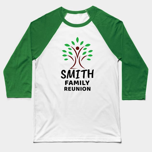 Smith Reunion Baseball T-Shirt by Preston James Designs